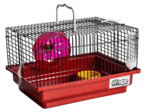 Gaiola Brasileirinha Black Para Hamster. Completa Com Roda De Exercios Bebedouro Comedouro