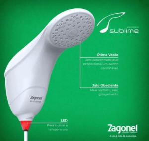 Ducha Sublime Branca 220v, 7500w, nova - Image 3