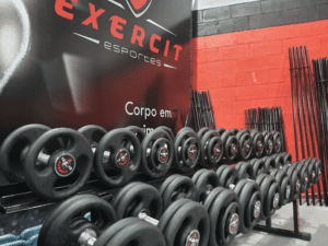 Mesa de Dumbbell Exercit Esportes em 10 x sem juros/ Conjunto do 12 ao 30 kg - Image 2
