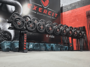 Mesa de Dumbbell Exercit Esportes em 10 x sem juros/ Conjunto do 12 ao 30 kg - Image 3