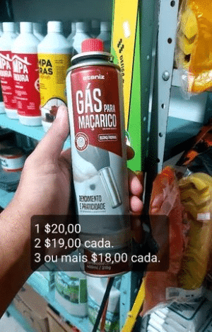 Gás maçarico solda.