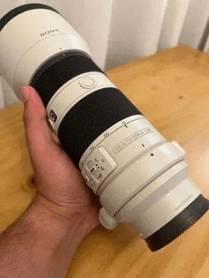 Lente Sony 70-200 F4 G OSS - Regularizada na receita