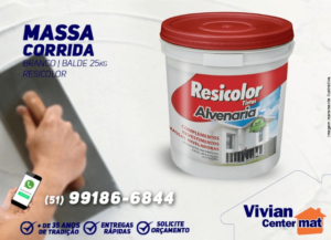 Massa Corrida de parede PVA Resicolor - Balde 25kg