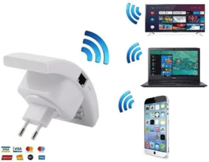 Repetidor Wi-fi, Amplificador W0419 Wireless 300mbps Parede