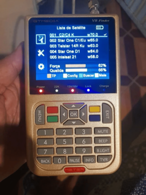 Gt média v8 finder Localizador de Satélites