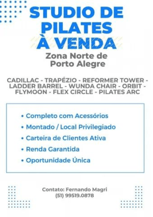 Studio Pilates - à Venda na Zona Norte de P.Alegre