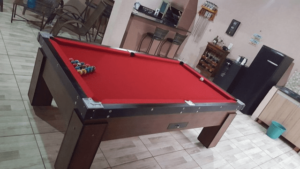 Mesa Gaveta Tecido Vermelho com Moedeiro Mod. 527HK8HX
