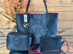 Bolsa Saco MK  3 peças + necesserie + carteira