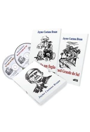 Caixa Obra Essencial | Jayme Caetano Braun - Poesia- 2 Livros e 2 CDs ( De Fogão em Fogão + Brasil Grande do Sul) - 201