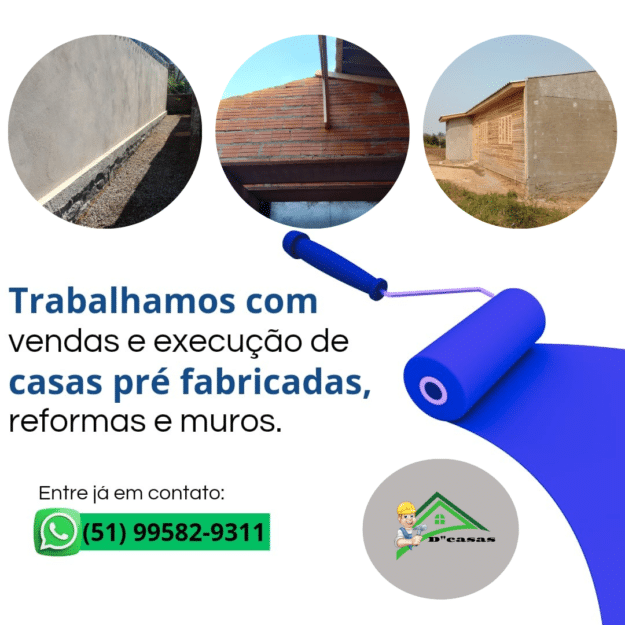 Vendas execução de casas pré fabricadas